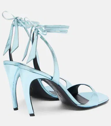 The Attico Ora 95 leather slingback sandals | Thumbnail 3