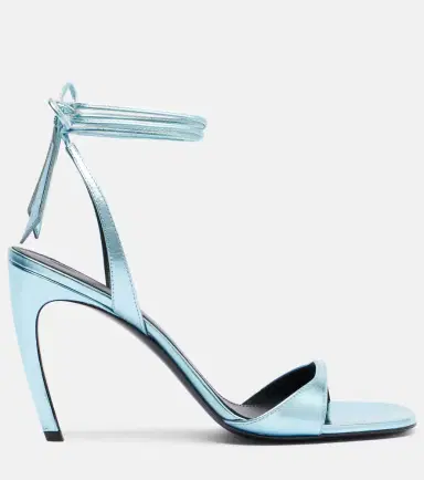 The Attico Ora 95 leather slingback sandals | Thumbnail 4