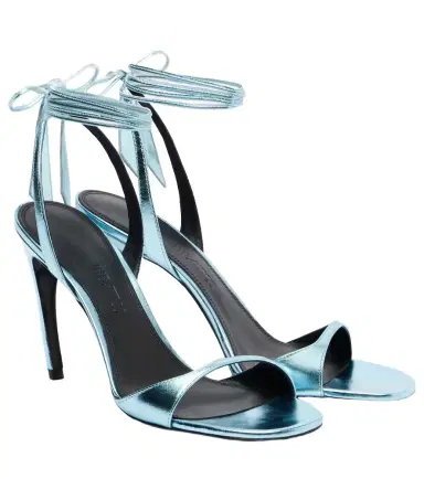 The Attico Ora 95 leather slingback sandals | Thumbnail 1
