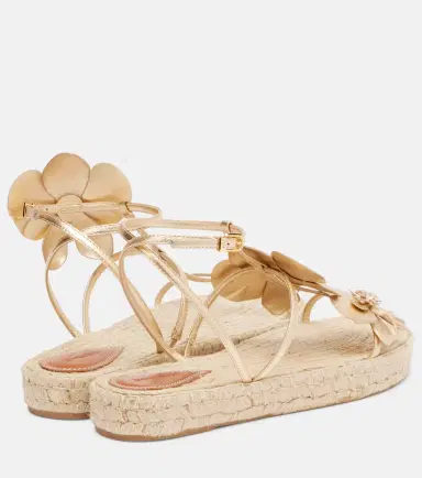 Zimmermann Floral-appliqué leather espadrille sandals | Thumbnail 4 Zimmermann Floral-appliqué leather espadrille sandals | Thumbnail 4