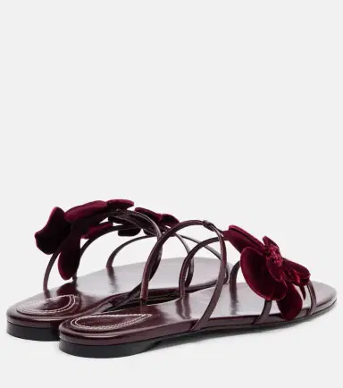 Zimmermann Orchid floral-appliqué leather sandals | Thumbnail 2