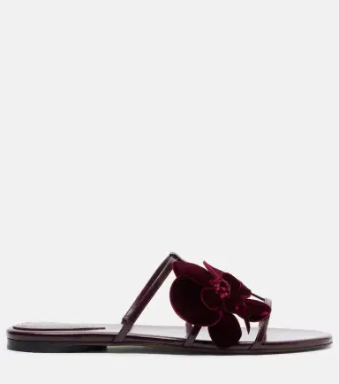 Zimmermann Orchid floral-appliqué leather sandals | Thumbnail 3