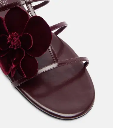 Zimmermann Orchid floral-appliqué leather sandals | Thumbnail 4
