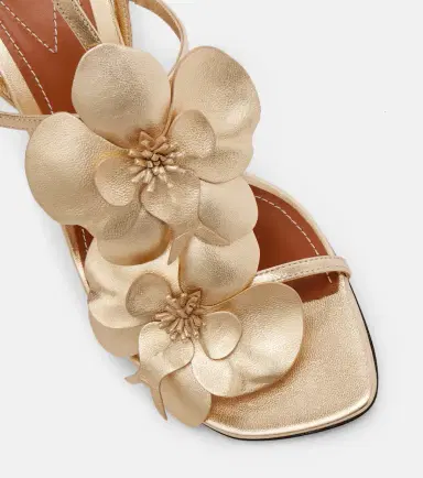 Zimmermann Orchid 85 metallic leather sandals | Thumbnail 2 Zimmermann Orchid 85 metallic leather sandals | Thumbnail 2