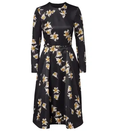 Emilia Wickstead Uccellina floral duchess satin midi dress | Thumbnail 1 Emilia Wickstead Uccellina floral duchess satin midi dress | Thumbnail 1