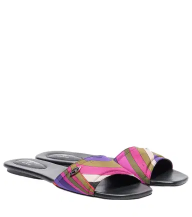 PUCCI Yummy Iride silk slides | Thumbnail 1