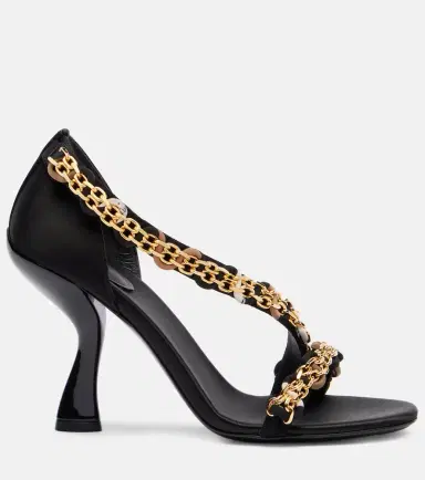 PUCCI Chain-detail satin sandals | Thumbnail 2 PUCCI Chain-detail satin sandals | Thumbnail 2
