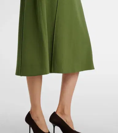 Emilia Wickstead Collinson wool crêpe midi dress | Thumbnail 3