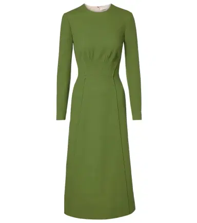 Emilia Wickstead Collinson wool crêpe midi dress | Thumbnail 1