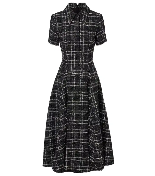 Jody checked midi dress