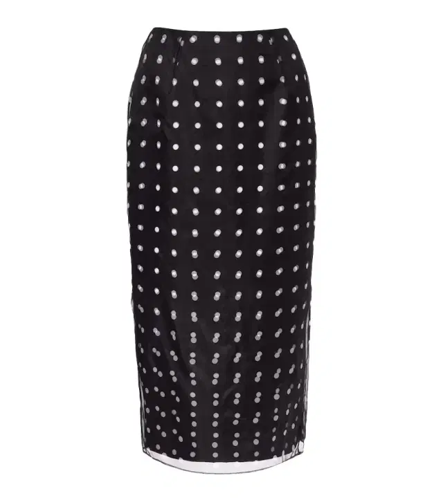 Emilia Wickstead Bethan polka-dot silk taffeta pencil skirt