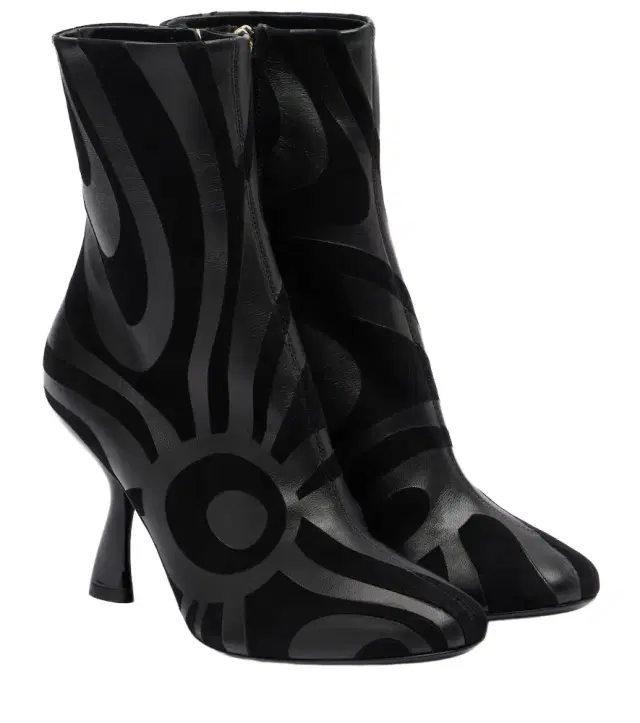 Marmo suede and leather ankle boots