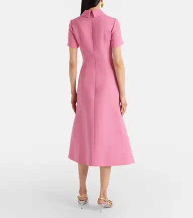 Emilia Wickstead Eman wool crêpe midi dress | Thumbnail 2