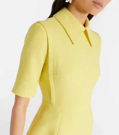 Emilia Wickstead Valletta wool crêpe midi dress | Thumbnail 6 Emilia Wickstead Valletta wool crêpe midi dress | Thumbnail 6
