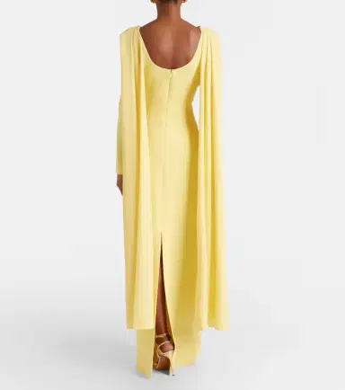 Emilia Wickstead Zaira draped crêpe gown | Thumbnail 3