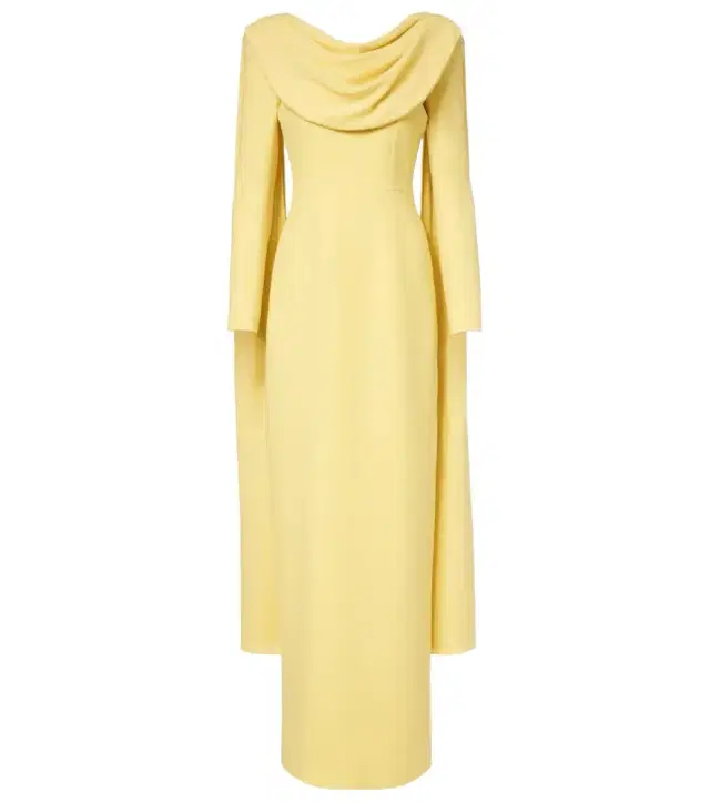Zaira draped crêpe gown