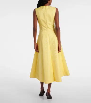 Emilia Wickstead Mara moiré mikado midi dress | Thumbnail 5 Emilia Wickstead Mara moiré mikado midi dress | Thumbnail 5