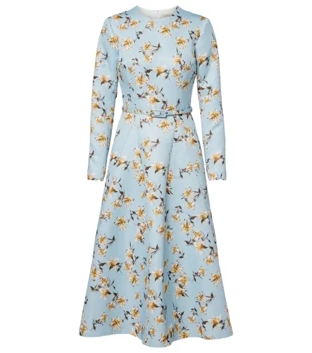 Ucellina floral midi dress