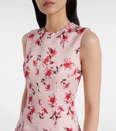 Emilia Wickstead Mara floral faille taffeta midi dress | Thumbnail 2