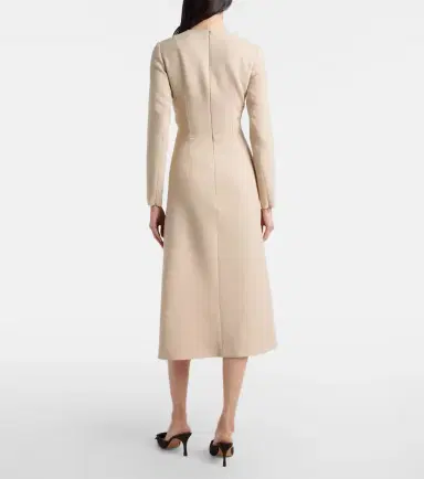 Emilia Wickstead Elta wool crêpe midi dress | Thumbnail 2