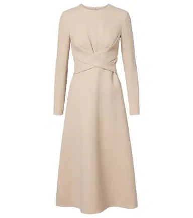 Emilia Wickstead Elta wool crêpe midi dress | Thumbnail 1