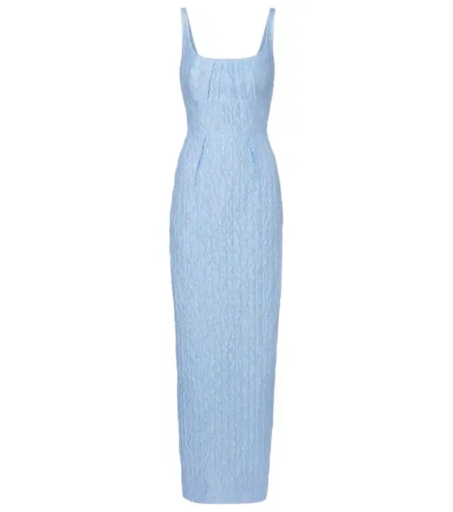Emilia Wickstead Sharon seersucker gown