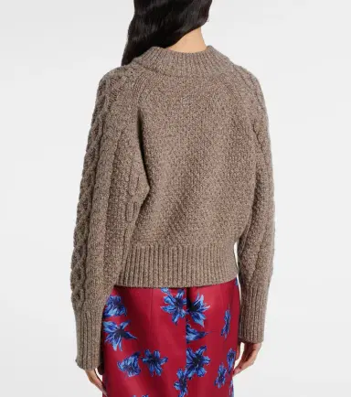 Emilia Wickstead Emory cable-knit wool sweater | Thumbnail 3