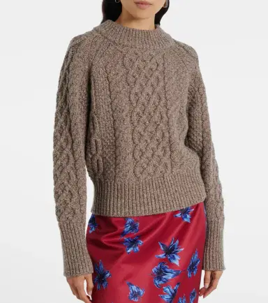 Emilia Wickstead Emory cable-knit wool sweater | Thumbnail 5