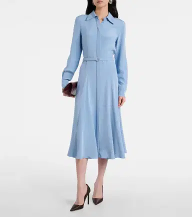 Emilia Wickstead Riko belted silk midi dress | Thumbnail 2 Emilia Wickstead Riko belted silk midi dress | Thumbnail 2