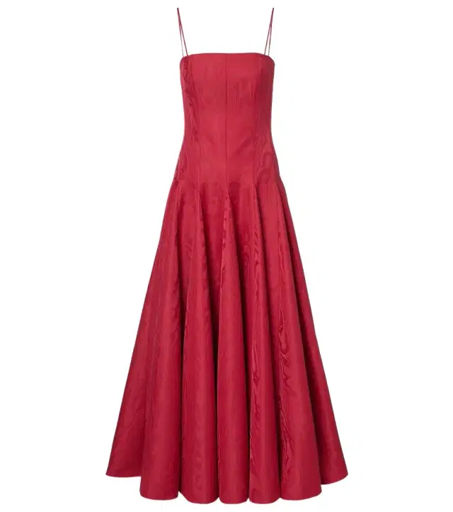 Emilia Wickstead Gracia pleated moiré mikado bustier dress