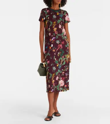 La DoubleJ Sporty Swing floral cotton midi dress | Thumbnail 2