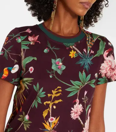La DoubleJ Sporty Swing floral cotton midi dress | Thumbnail 4