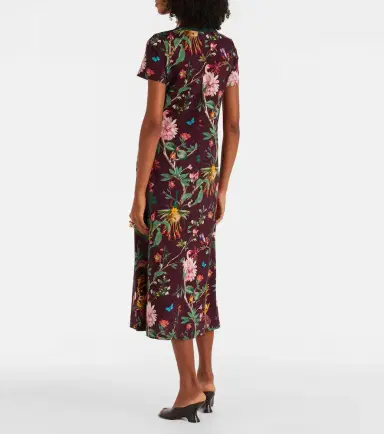 La DoubleJ Sporty Swing floral cotton midi dress | Thumbnail 5
