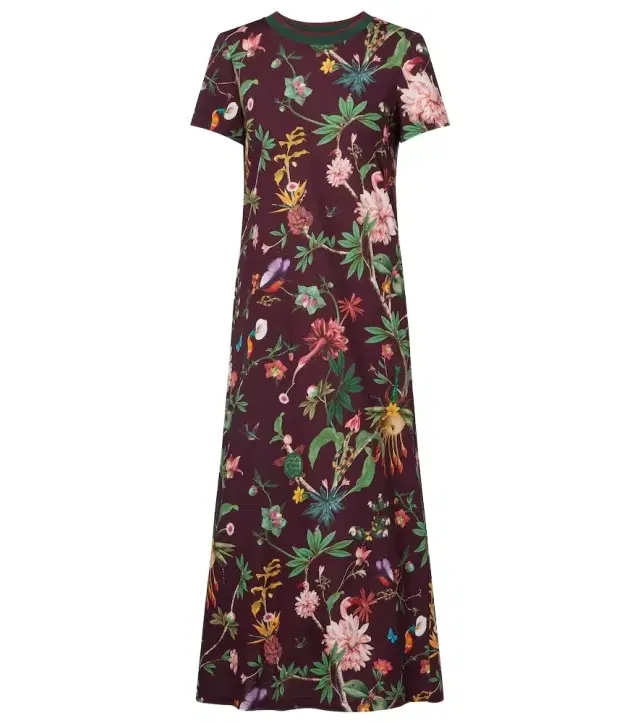 La DoubleJ Sporty Swing floral cotton midi dress