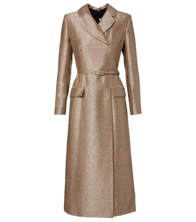 Kalonice belted sequined tweed midi dress