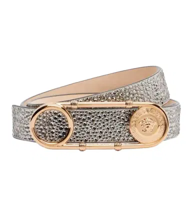 Versace Safety Pin embellished leather belt | Thumbnail 1 Versace Safety Pin embellished leather belt | Thumbnail 1