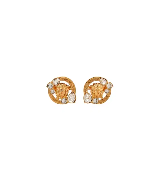 Versace Medusa crystal-embellished earrings