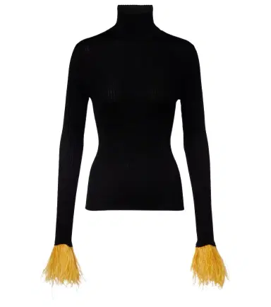 La DoubleJ High Kick cashmere and silk turtleneck sweater | Thumbnail 1