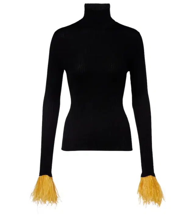 La DoubleJ High Kick cashmere and silk turtleneck sweater