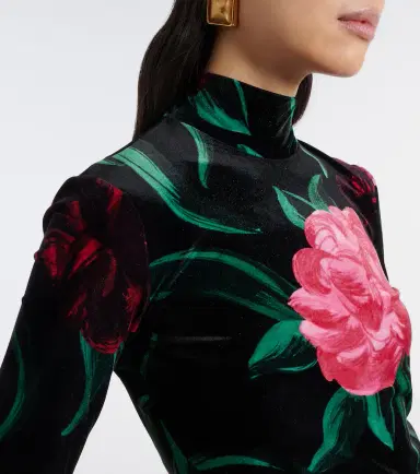 La DoubleJ Floral turtleneck top | Thumbnail 2