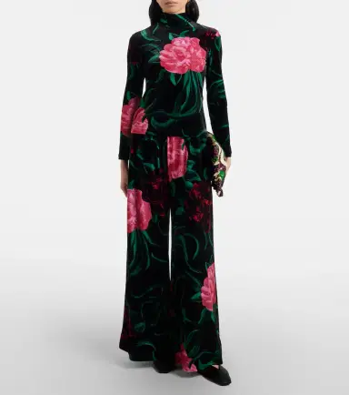 La DoubleJ Floral turtleneck top | Thumbnail 4