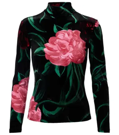 La DoubleJ Floral turtleneck top | Thumbnail 1