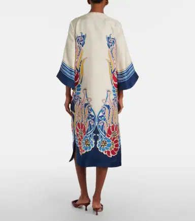 La DoubleJ Printed silk satin kaftan | Thumbnail 3