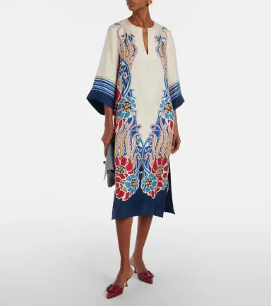 La DoubleJ Printed silk satin kaftan | Thumbnail 6