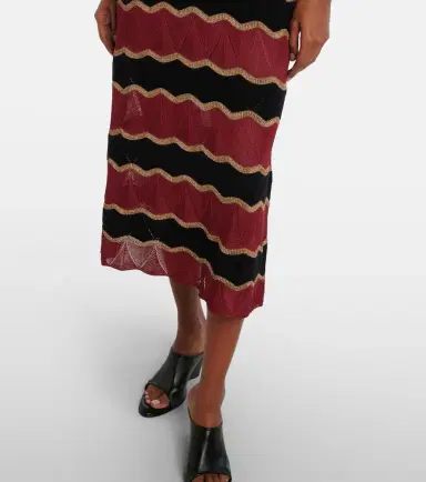 La DoubleJ Hang Ten cotton-blend lamé kaftan | Thumbnail 5