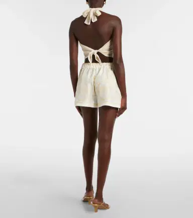 Versace Underwater Barocco silk twill shorts | Thumbnail 4