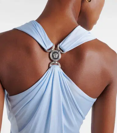 Versace Medusa '95 ruched jersey minidress | Thumbnail 6 Versace Medusa '95 ruched jersey minidress | Thumbnail 6