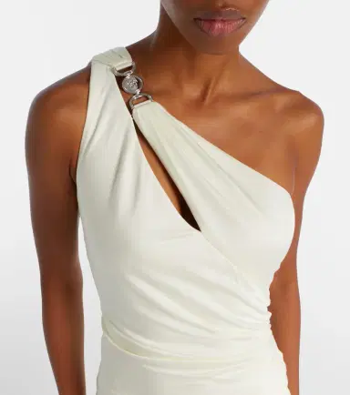 Versace Medusa '95 gathered jersey gown | Thumbnail 2 Versace Medusa '95 gathered jersey gown | Thumbnail 2