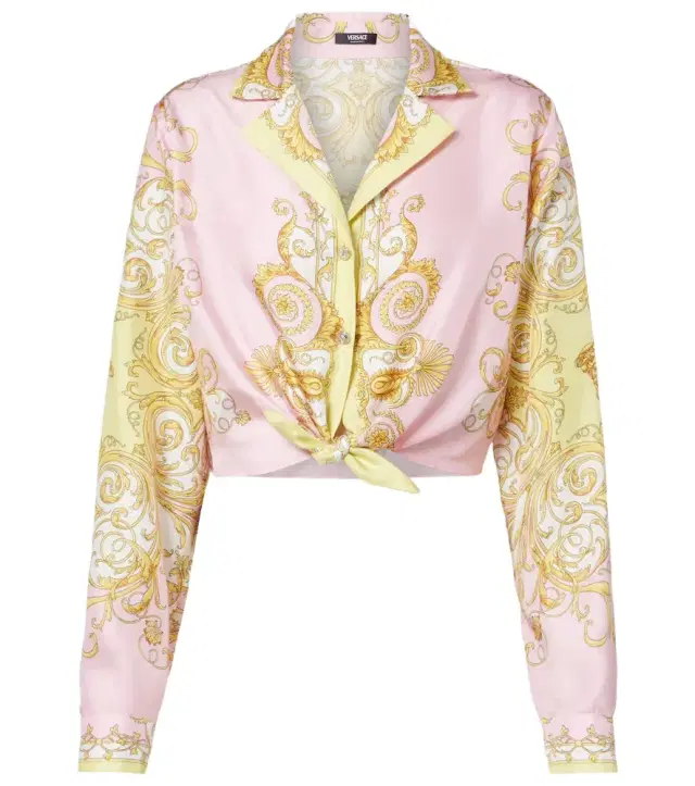 Barocco silk twill shirt