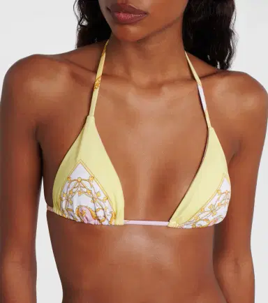 Versace Barocco triangle bikini top | Thumbnail 4 Versace Barocco triangle bikini top | Thumbnail 4